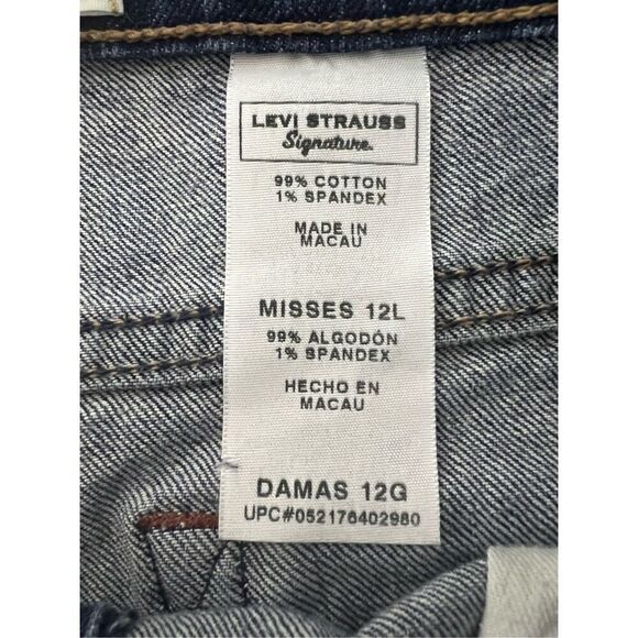 Levi’s Signature Mid Rise Bootcut‎ Jeans 12 Long Tall - Picture 3 of 9